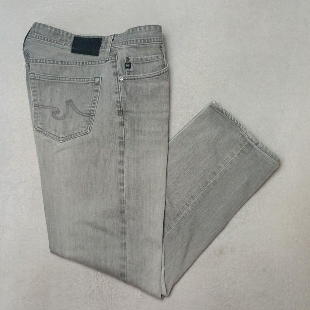 AG Adriano Goldschmied Jeans Mens 33x31 Gray The Graduate Slim Straight Wash USA